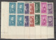 MONACO - 1942 BENEFICIARY, BLOCKS OF 4 - Autres & Non Classés