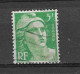 Delcampe - VARIETES FRANCE 1948 N° 809 B  MARIANNE DE GANDON  5 F OBLITERE - Usati