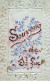 RARE CARTE STRASS ET DESSINS / SOUVENIR DE SAINT LUC - Saint-Luc