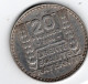 20 Francs  Argent TURIN  1933 Superbe état - Port Gratuit - 20 Francs