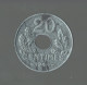 ETAT FRANCAIS - 20 CTS TYPE 20 ZING 1944 TTB+ - 20 Centimes