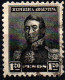 Argentina 1896-1897 (o) GJ #216 FILIGRANA F San Martín 1.20 Pesos Negro. - Usados