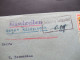 1947 Französische Zone MiF Einschreiben Gegen Rückschein / Gebühr Bezahlt Stempel Unterreichenbach (Kr Calw) Teilbarfran - Other & Unclassified