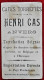 Chromo Publicité  Cafés Torréfiés, Henry Cas, Anvers. Les Chats - Tea & Coffee Manufacturers