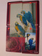 HONG KONG    PUZZLE /  SERIE 4 CARDS  / PARROTS/ ANIMAL     Complete SET      CARD USED   **12167** - Hong Kong