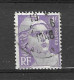 Delcampe - VARIETES FRANCE 1945 N° 718 MARIANNE DE GANDON  4 F OBLITERE 2 .6.1948 - Usados