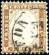 O 1862, 10 C. Bistro Giallastro Dent. 11 1/2 X 12, Usato (Sass. 1, € 700). - Andere & Zonder Classificatie