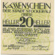 Billet, Autriche, Stockerau, 20 Heller, Texte 1920-08-15, SPL, Mehl:FS 1038 - Autriche