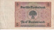 BILLETE DE ALEMANIA DE 5 RENTENMARK DEL AÑO 1926 (BANKNOTE) - 5 Rentenmark