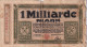 BILLETE DE ALEMANIA DE 1 MILLIARDE DE MARK DEL AÑO 1923 (BANKNOTE) - Sin Clasificación