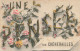 23 - CREUSE - CHÉNÉRAILLES - Carte Fantaisie Ancienne "une Pensée De"  - 10072 - Chenerailles