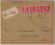 FRANCE - 1936 - 4xYv.243 90c Marcellin Berthelot Sur LSC Recommandée De PARIS-IX à HOLTON, Kansas, USA - Storia Postale