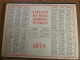 CALENDRIER ALMANACH DES POSTES  1955 / CHATONS - Grand Format : 1941-60