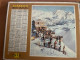 CALENDRIER ALMANACH DES POSTES  1959 / VOILE ET SKI A LA SAULIRE / LE PANORAMIC - Formato Grande : 1941-60