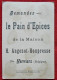 Chromo. Publicité.  Le Pain D'Epices De La Maison Angenot - Houpresse, Verviers. Moutons Et Escargot - Other & Unclassified