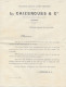 PEZENAS (34)   1899 Vins CROS SERVANT Propriétaire Et CAIZERGUES Successeurs 2 Scans - Non Classés