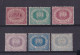 1894 San Marino Saint Marin CIFRA O STEMMA Serie Di 6v. (26-31) Nuova, Firma Diena E Raybaudi, 1L Oltremare Certificato - Unused Stamps