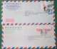 Taiwan Seven Commercial Airmail Covers To UK 1960's-1970's - Briefe U. Dokumente