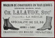 Chromo. Publicité. Maison De Chaussures Ch. Lalaude, Grande-Rue, La Réole. Expo 1900, Finlande - Other & Unclassified