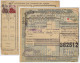 FRANCE / COLIS POSTAUX - 1943 - Yv.187 & Yv.188 Sur Bulletin D'Expédition De Colis Postal De Moyen Moutier à Bordeaux - Lettres & Documents