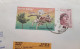 INDIA 2009 RETURN TO SENDER LABEL, AIR MAIL COVER TO SWITZERLAND, 2 STAMPS - MOTHER TERESA + FLOWERS, GUWAHATI - Luftpost