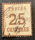 Alsace-Lorraine 1870 25c BRUN NOIR ! Mi.7 Ib TTB Oblitéré (France Guerre Occupation Allemande Elsass Lothringen NDP War - Used Stamps