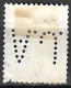 Perfin J.A. Ant. Jurgens Margarinefabriek Te Nijmegen In 1924-1926 Koningin Wilhelmina Veth 50 Ct Groen NVPH 161 - Perforadas