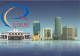 QATAR Postage Paid Postcard 2002 - New Logo Launch Of General Postal Corporation - Doha Post Office And Buildings - Qatar