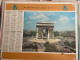 CALENDRIER ALMANACH DES POSTES  1961 / ARC DE TRIOMPHE / TOUR EIFFEL - Formato Grande : 1961-70