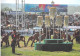 Asie > MONGOLIA Mongolie  A Crowd Of Horses To Clockwise Around The Mongolian Flag - Photo J.Baku - Mongolie