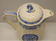 -CAFETIERE VERSEUSE CERAMIQUE GIEN Modèle ROUEN Ou DELFT BLEU BOUTON DAUPHIN    E - Gien (FRA)