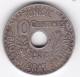Protectorat Français 10 Centimes 1938 , En Cupro Nickel , Lec# 115 - Tunesien