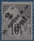 France Colonies ST Pierre Et Miquelon N°38b 2c Sur 10c Noir Sur Lilas Variété Triple Surcharge TTB Signé SCHELLER - Unused Stamps