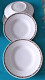 4 Assiettes Creuses En Porcelaine Allemande Fritz Lucas REMSCHEID - Vintage - Altri & Non Classificati