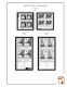 US 1980-1989 PLATE BLOCKS STAMP ALBUM PAGES (104 B&w Illustrated Pages) - English