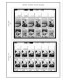 US 1980-1989 PLATE BLOCKS STAMP ALBUM PAGES (104 B&w Illustrated Pages) - English