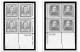 US 1950-1959 PLATE BLOCKS STAMP ALBUM PAGES (50 B&w Illustrated Pages) - Englisch