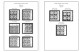 Delcampe - US 1950-1959 PLATE BLOCKS STAMP ALBUM PAGES (50 B&w Illustrated Pages) - English