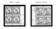 Delcampe - US 1950-1959 PLATE BLOCKS STAMP ALBUM PAGES (50 B&w Illustrated Pages) - Anglais