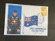 (4 P 7) Formula One - 2023 Australia Grand Prix - Winner Max Verstappen (2 April 2023) With Map Of Australia Stamp - Otros & Sin Clasificación