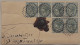 BRITISH INDIA QV UPRATED 6x 1/2a Anna STAMPS MIAX FRANKING "JAIPUR STATE" COVER, NICE CANCEL ON FRONT & BACK As Per Scan - Jaipur