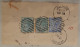 BRITISH INDIA QV 2a + 2 X 1/2a Anna STAMPS MIAX FRANKING "JAIPUR STATE" COVER, NICE CANCEL ON FRONT & BACK As Per Scan - Jaipur