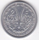 A.O.F. Union Française 2 Francs 1948 , Aluminium, LEC# 12 , KM# 4 - Afrique Occidentale Française