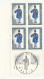 FRANCE - 19 Blocs De Quatre Avec Oblitérations Journée Du Timbre Sur Les Bords -1965 à 1984 - Paris Et Marseille - Autres & Non Classés