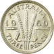 Monnaie, Australie, Elizabeth II, Threepence, 1960, Melbourne, TTB, Argent - Threepence