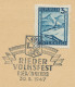 ÖSTERREICH SONDERSTEMPEL 1947 „RIEDER VOLKSFEST RIED/INNKREIS 30.8.1947“ In Seltene Schwarze Stempelfarbe (wurde In Rote - Briefe U. Dokumente