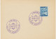 ÖSTERREICH SONDERSTEMPEL 1947 „1 WIEN 1 – 31.VIII.1947 TAG Der VOLKSSTIMME“ In Violette Farbe (normaler Stempelfarbe) - Briefe U. Dokumente