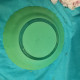 Lot D'assiettes Plate Vintage Vert Clair + 1 A Soupe Vert Fonce - Plates