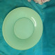 Lot D'assiettes Plate Vintage Vert Clair + 1 A Soupe Vert Fonce - Borden