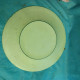 Delcampe - Lot D'assiettes Plate Vintage Vert Clair + 1 A Soupe Vert Fonce - Plates